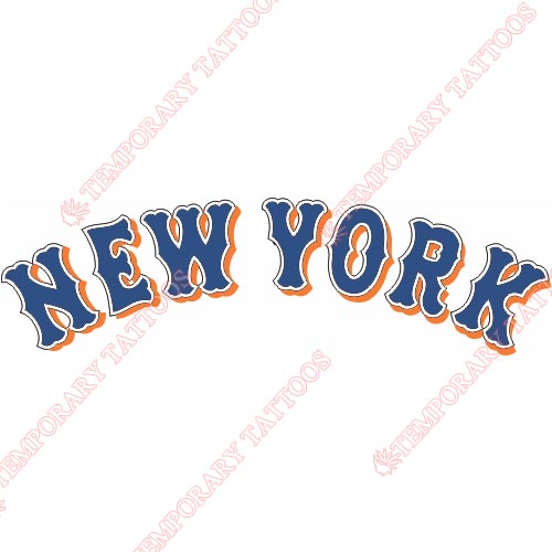 New York Mets Customize Temporary Tattoos Stickers NO.1760
